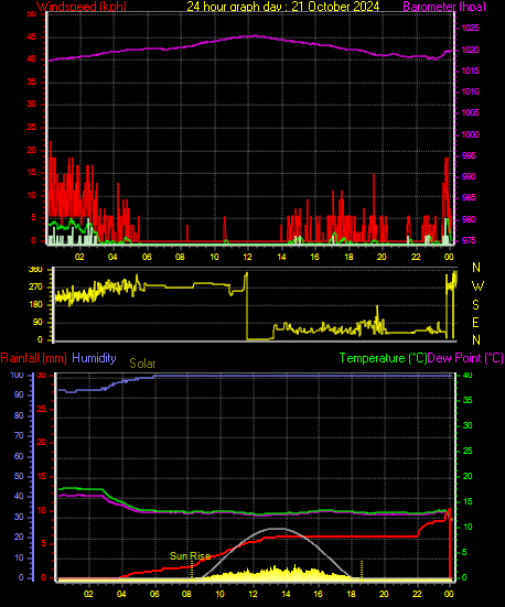 24 Hour Graph for Day 21