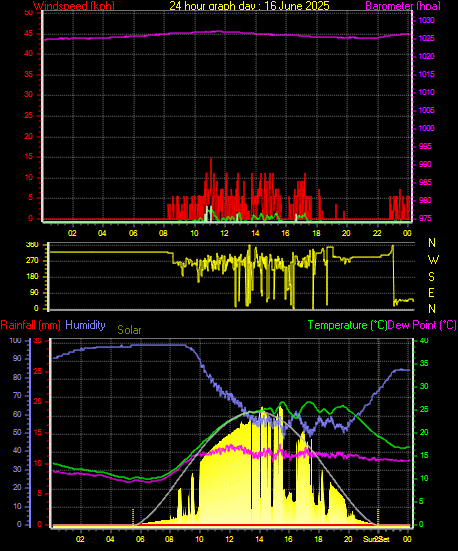 24 Hour Graph for Day 16
