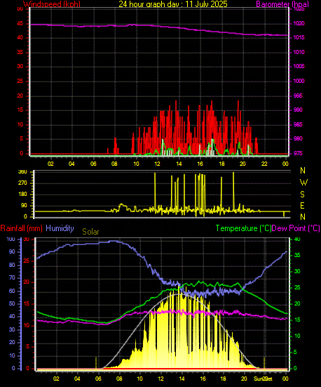 24 Hour Graph for Day 11