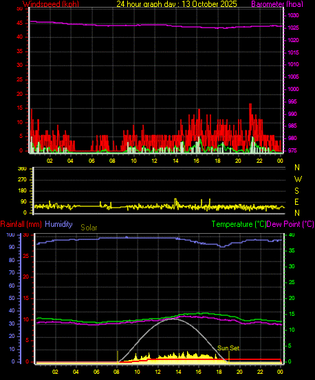 24 Hour Graph for Day 13