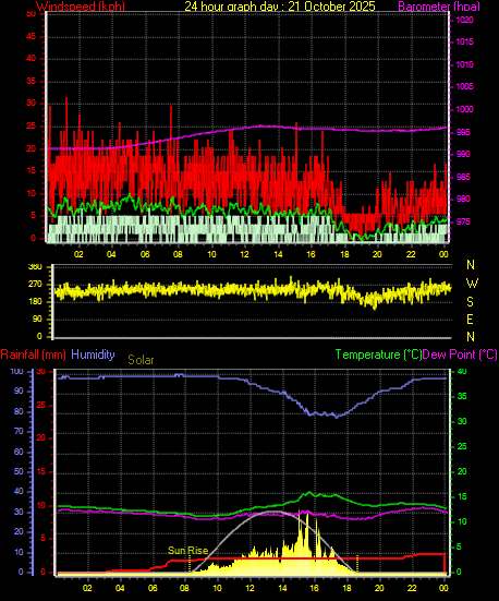 24 Hour Graph for Day 21
