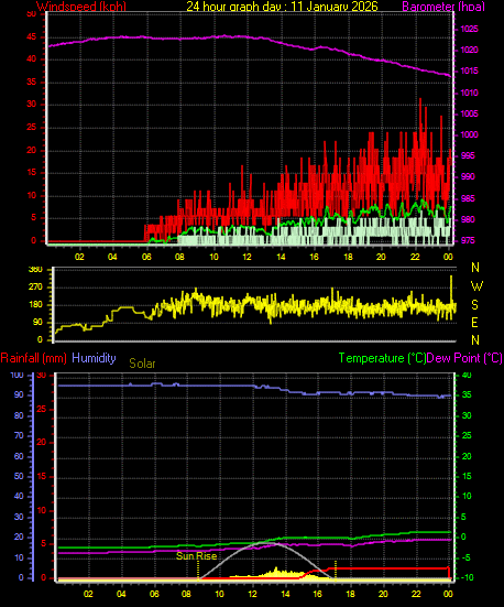 24 Hour Graph for Day 11