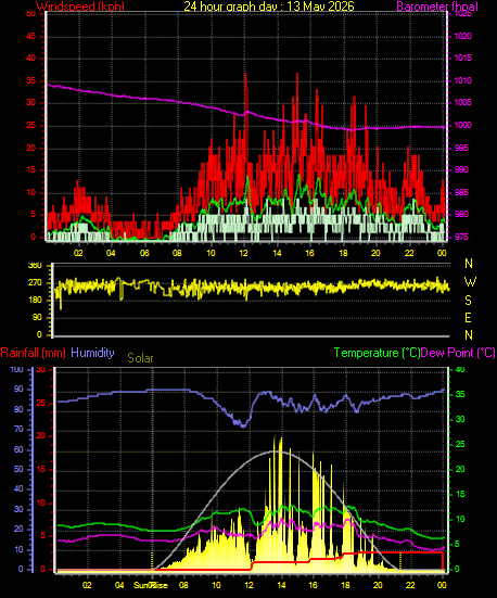 24 Hour Graph for Day 13