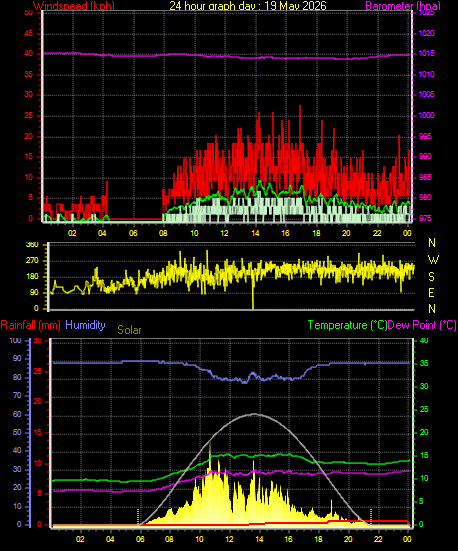 24 Hour Graph for Day 19