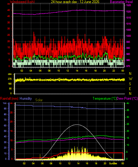 24 Hour Graph for Day 12