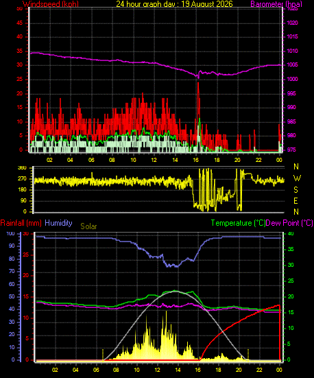 24 Hour Graph for Day 19