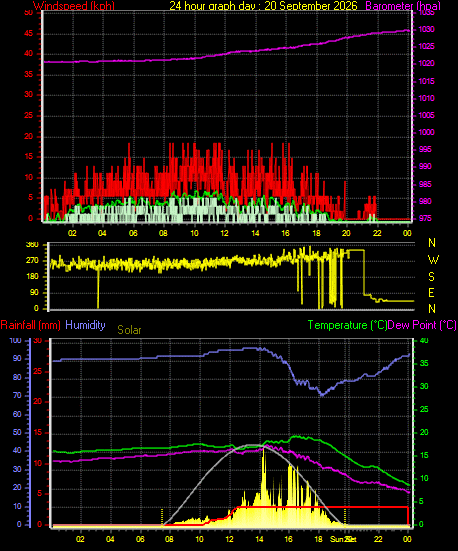 24 Hour Graph for Day 20
